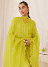 Marija Kiwi Green Embroidered Shirt, Dupatta and Pants Farah Talib Aziz