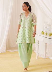 Nikol Mint Hand Embellished Shirt And Shalwar Farah Talib Aziz