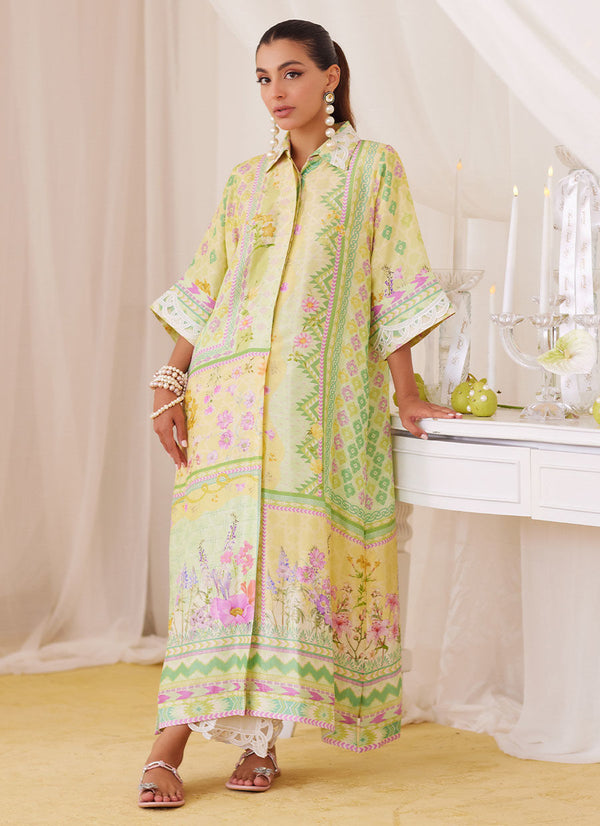 Butter Yellow Shirt Dress Farah Talib Aziz