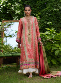 Bazif Burnt Orange Shirt And Dupatta Farah Talib Aziz