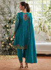 Ivalia Teal Shirt and Dupatta Farah Talib Aziz