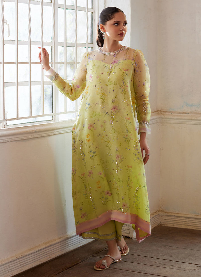 Merissa Citrus Shirt, Pants and Dupatta Farah Talib Aziz