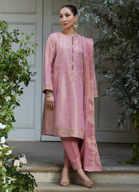 Cisel Pink Shirt, Pants and Dupatta Farah Talib Aziz