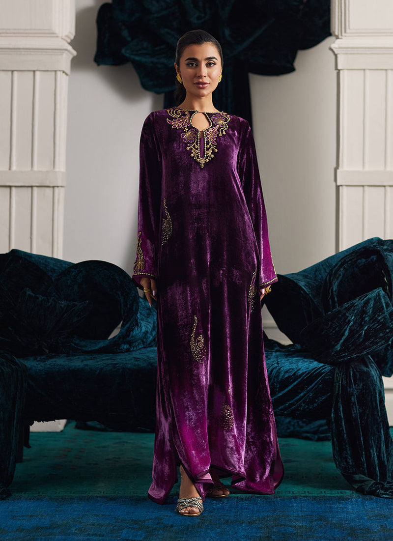 Nia Ombre Velvet Kaftan Farah Talib Aziz