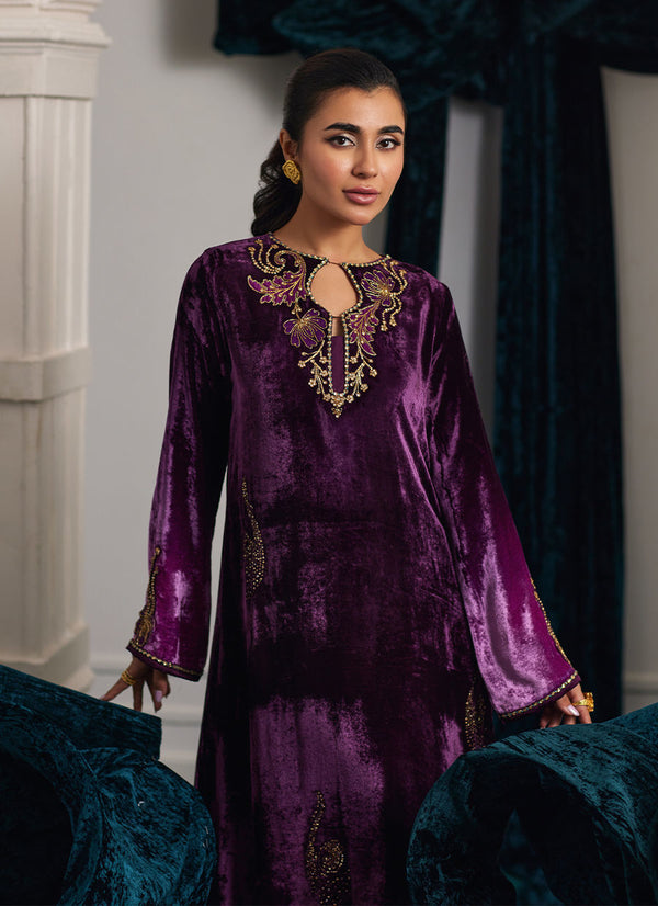 Nia Ombre Velvet Kaftan Farah Talib Aziz