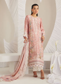 Elara Blush Shirt, Izaar and Dupatta