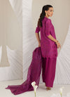 Sev Magenta Shirt, Shalwar and Dupatta