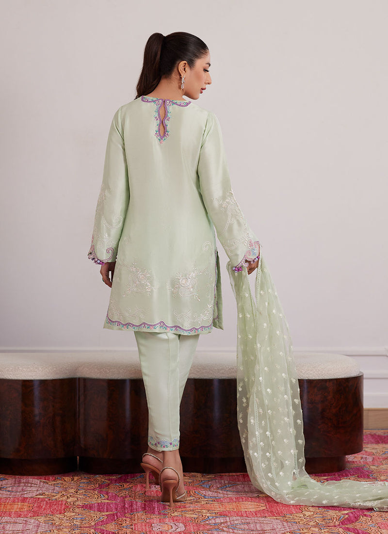 Pilar Mint Shirt, Pants And Dupatta