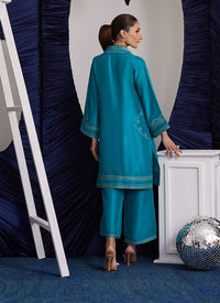 Clemmie Aqua Shirt, Izaar and Dupatta