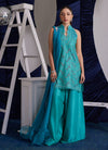 Binx Aqua Shirt, Pants And Dupatta