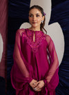 Peri Magenta Shirt, Izaar and Dupatta