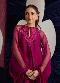 Peri Magenta Shirt, Izaar and Dupatta