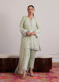 Pilar Mint Shirt, Pants And Dupatta