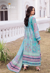 AJRS-04 PRINTED EMBROIDERED RAW SILK 3 PCS