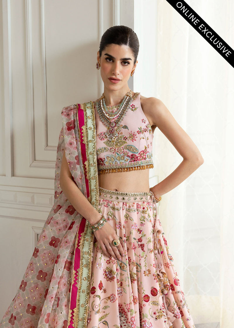 Chinoiserie Lehnga (Online Exclusive) Crimson