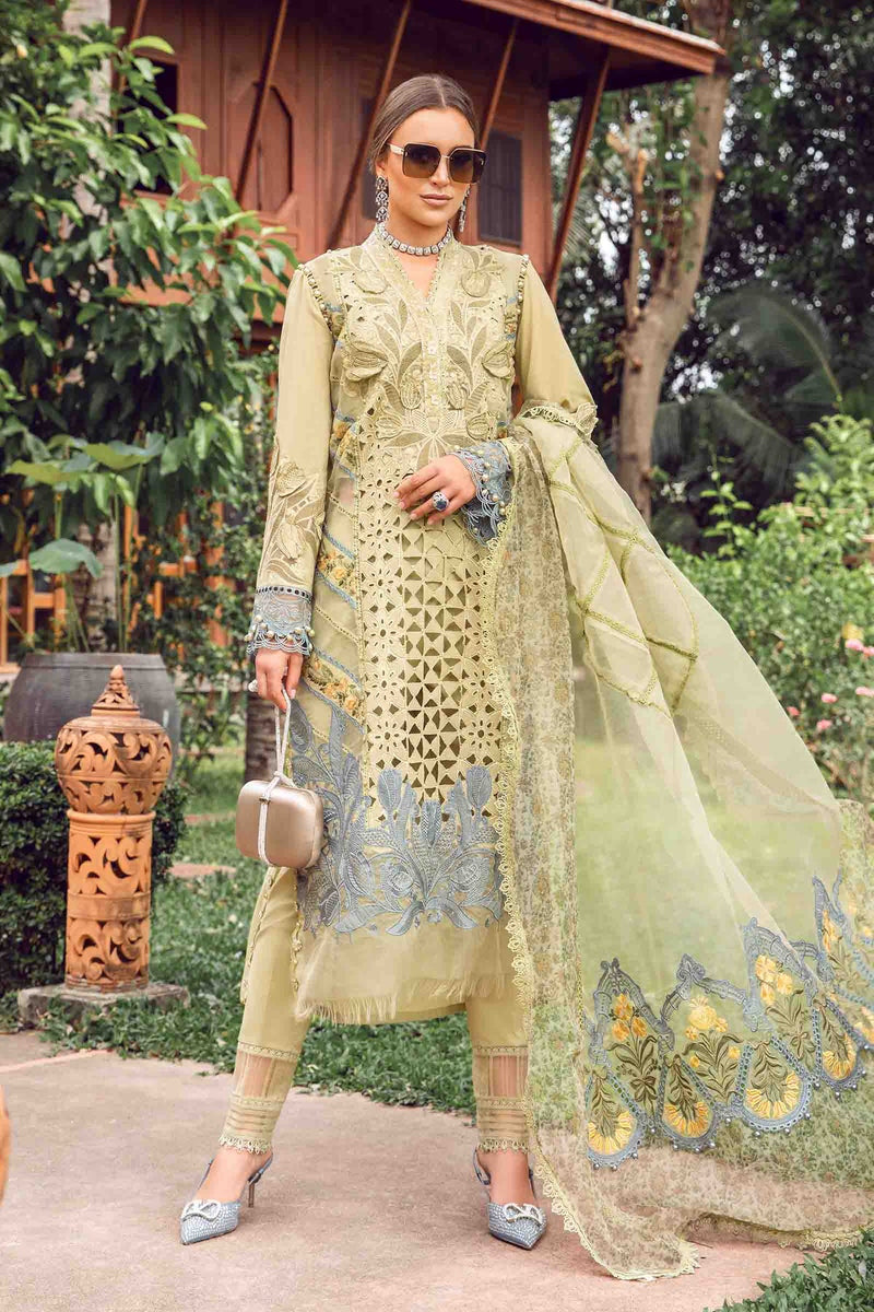 3 PIECE - UNSTITCHED SUIT | EID LAWN-24-10 Maria B