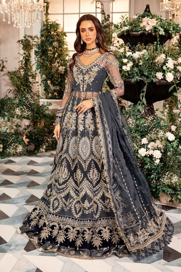 3 Piece Unstitched Embroidered Organza Suit | BD-2901 Maria B