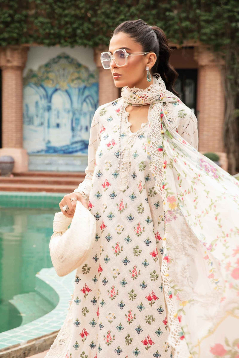 3 Piece Unstitched Printed Suit | MPT-2203-A Maria B