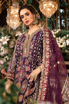 3 Piece Unstitched Embroidered Raw Silk Suit | BD-2903 Maria B