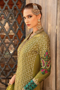 Unstitched Embroidered Cotton Satin Suit | CST-803 Maria B