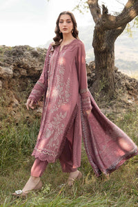 3 Piece Unstitched Printed Linen Suit | MPT-2404-A Maria B