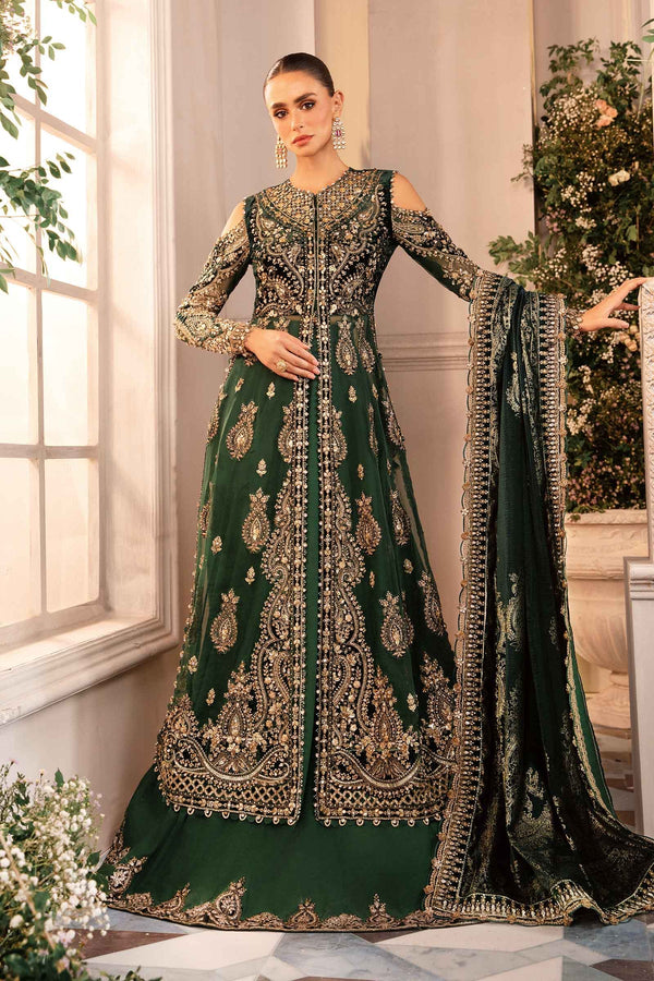 3 Piece Unstitched Embroidered Organza Suit | BD-2904 Maria B