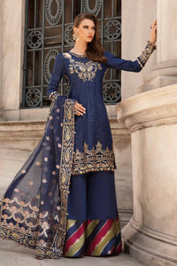 Unstitched Embroidered Cotton Satin Suit | CST-804 Maria B