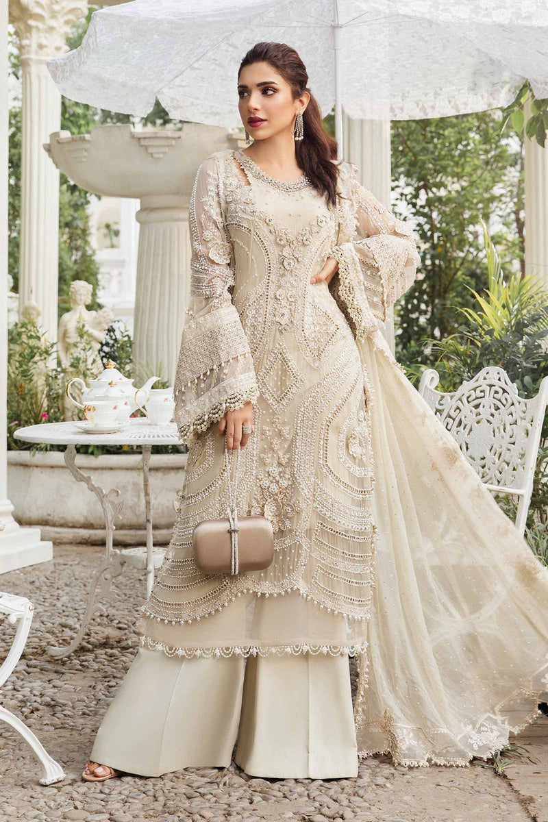 Unstitched Embroidered Chiffon Suit | MPC-24-104 Maria B