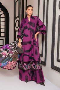 3 Piece Unstitched Printed Suit | MPT-2205-B Maria B