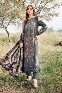 3 Piece Unstitched Printed Linen Suit | MPT-2406-A Maria B