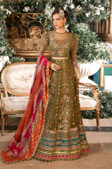 3 Piece Unstitched Embroidered Organza Suit | BD-2906 Maria B