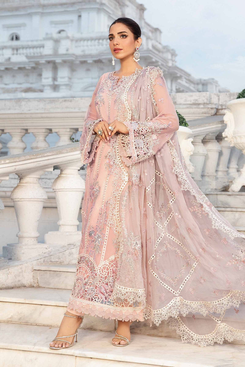 Unstitched Embroidered Chiffon Suit | MPC-24-106 Maria B