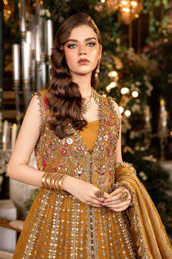 3 Piece Unstitched Embroidered Organza Suit | BD-2907 Maria B