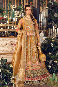 3 Piece Unstitched Embroidered Organza Suit | BD-2907 Maria B