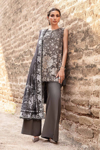 3 Piece Unstitched Printed Linen Suit | MPT-2408-B Maria B