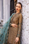 Unstitched Embroidered Cotton Satin Suit | CST-808 Maria B