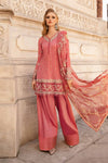 Unstitched Embroidered Cotton Satin Suit | CST-809 Maria B