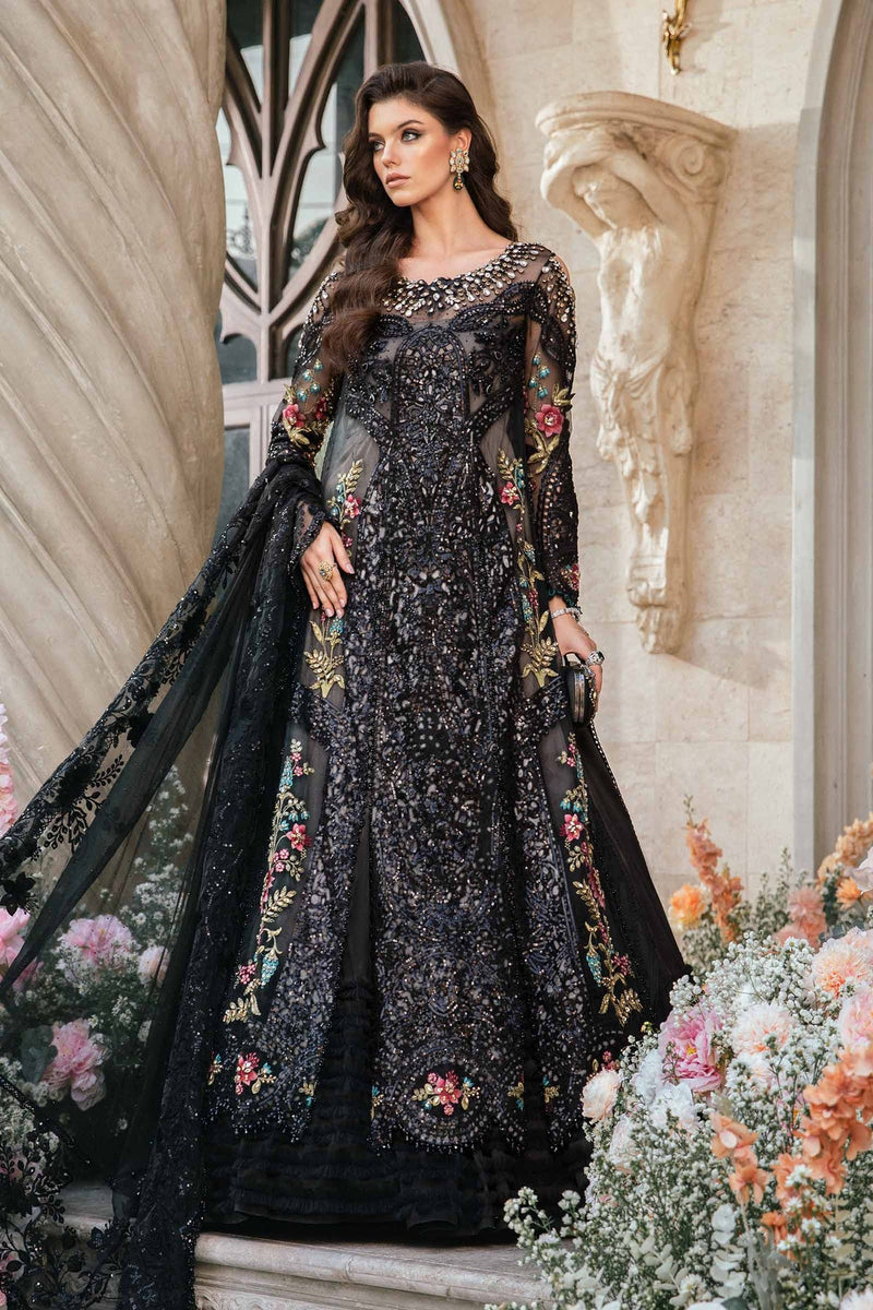 3 PIECE UNSTITCHED EMBROIDERED SUIT | BD-2802 Maria B