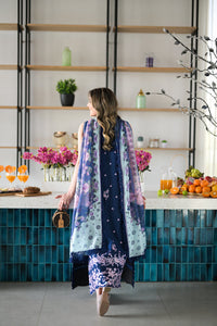 ZAINAB (NAVY BLUE ) - LUXURY LAWN X EID 2024 Zaib