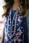 ZAINAB (NAVY BLUE ) - LUXURY LAWN X EID 2024 Zaib