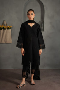 ALL BLACK EMBROIDERED 3PCS (NPA3-24422) Zaib