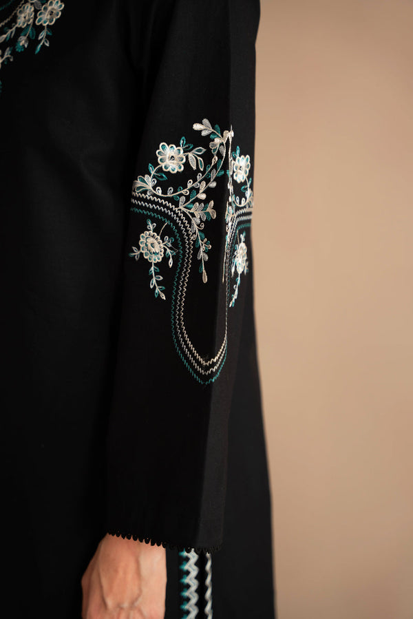 BLACK EMBROIDERED 2PCS (NPA2-24303) Zaib