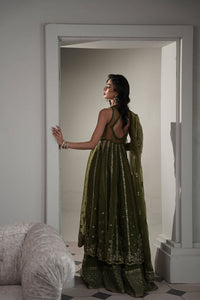 Classic Olive Set WEDDING EDIT 2024/2025 (NPA3-24434 ) Zaib