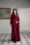 Deep Maroon Bling Set WEDDING EDIT 2024/2025 (NPA3-24432) Zaib