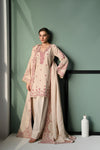 IVORY SKIN LUXURY EMBROIDERED KARANDI SET (NEL-24626) Zaib