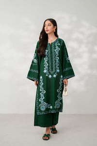 RAYA LUXURY AARI EMBROIDERY FALL SET (NPA2-24305) - EMERALD Zaib