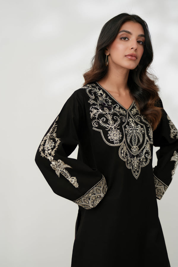 LUNA LUXURY EMBROIDERED FALL SET (NPA2-24309) Zaib