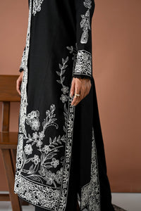 BLACK MOON LUXURY EMBROIDERED KARANDI SET (NEL-24632) Zaib