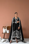 BLACK MOON LUXURY EMBROIDERED KARANDI SET (NEL-24632) Zaib