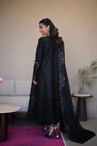 BLACK LUXURY EMBROIDERED LAWN SET (NEL-25603)